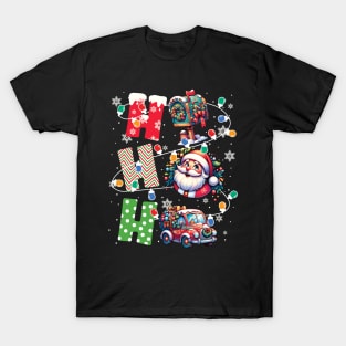 Santa Claus Ho Ho Ho Postal Worker Mail Delivery Christmas T-Shirt